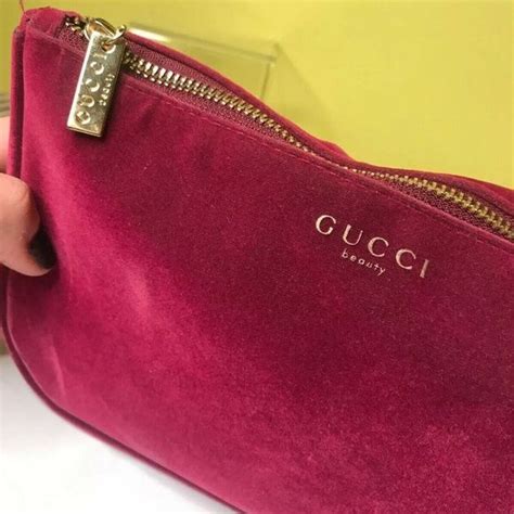 gucci black silk bag for makeup|gucci makeup bag pink velvet.